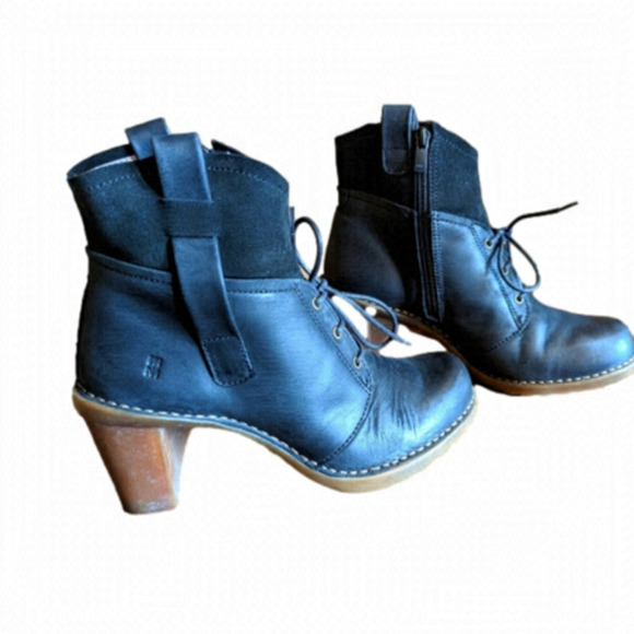 El Naturalista black leather booties, Eurosize 36 - Picture 1 of 12